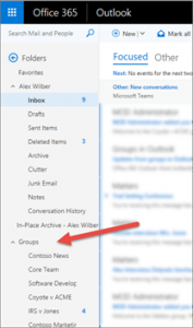 In the Clipboard The group you have created will appear in the left menu among all the M365 groups you are involved in. Within each group you can see all of its email communications. Just send an email to the selected group and it will be sent to all members in that mailbox.